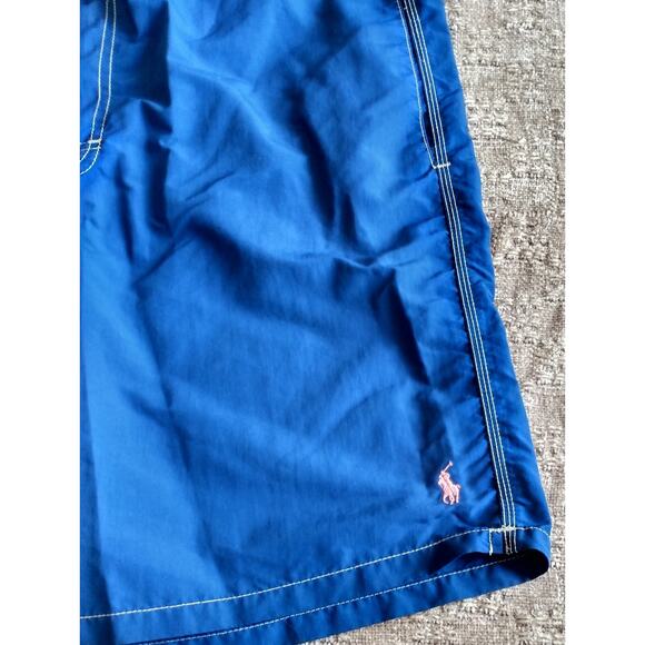 Vintage Polo Ralph Lauren Men's Size XL Blue Swim Suit Trunks Board Shorts - Picture 9 of 9